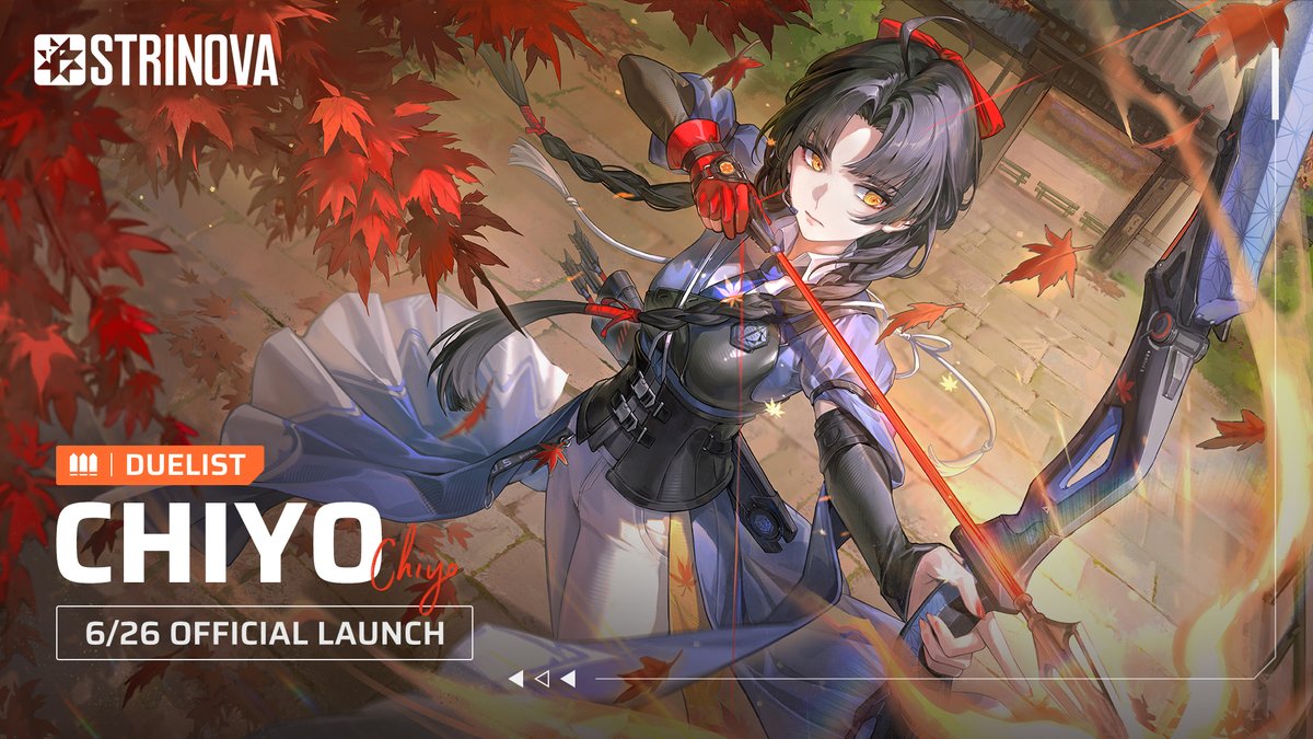 Strinova_EN's tweet image. ✨ Giveaway Event ✨ New Agent Preview | Chiyo

We are thrilled to introduce our new agent, Chiyo, arriving on June 26 UTC!🔥
Celebrate her arrival and take your shot at winning!

🎯To enter:
1. Follow @Strinova_EN
2. RT and like this post

🎁Prize (5 winners):
Advanced Warrant*1…