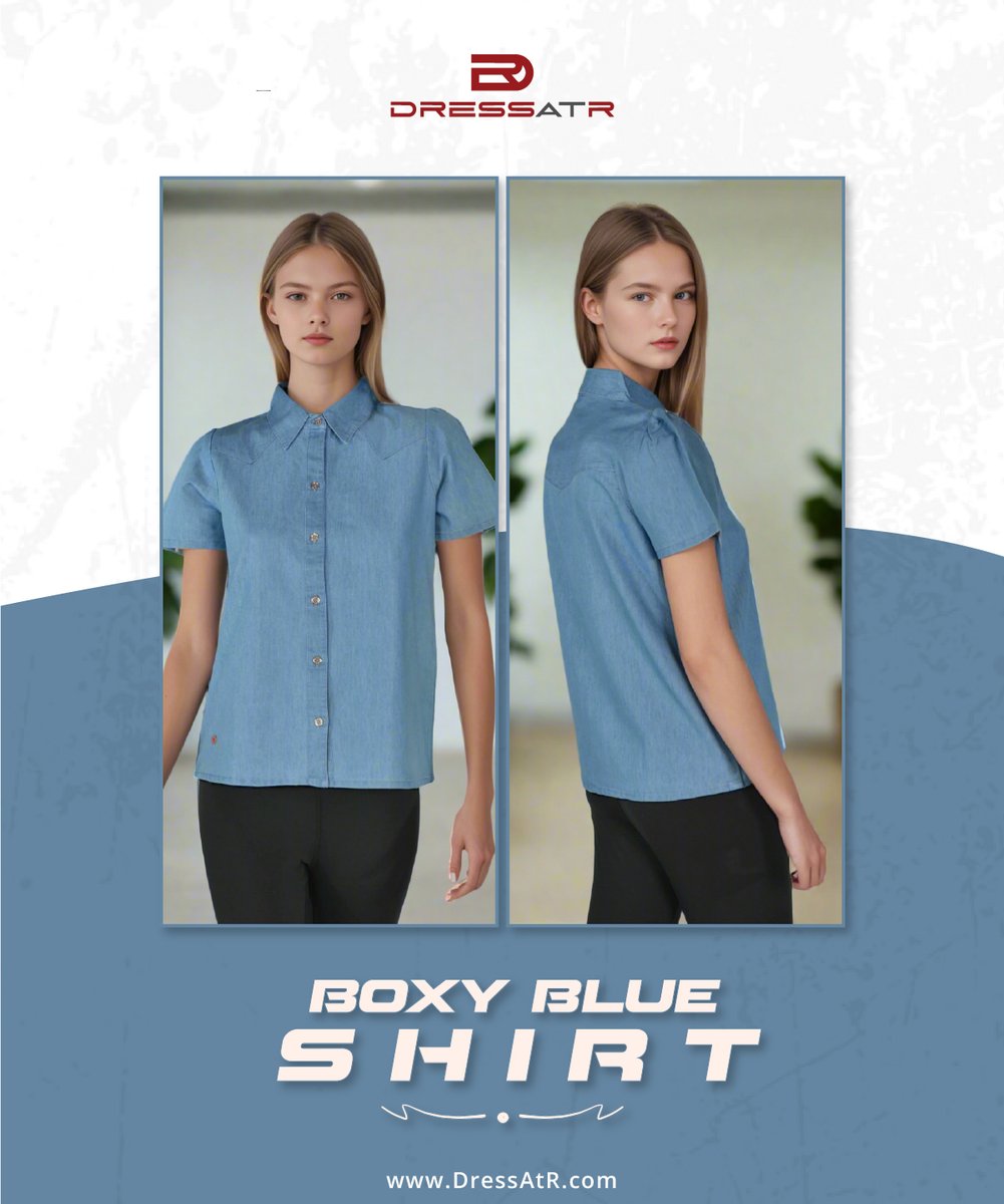 DressAt_R's tweet photo. Boxy Blue Shirt
✨ Subscribe now and enjoy 15% OFF your first order!
🚚 Get FREE shipping when you spend over $100!

🛍️ Shop Now: https://t.co/9Ut2pPV3EB

#freeshipping #ootd #girlwear #womenwear #style #fashion #trendyoutfit #dresses #denim #trouser #tops #DressAtR https://t.co/OeT4hE8gCu