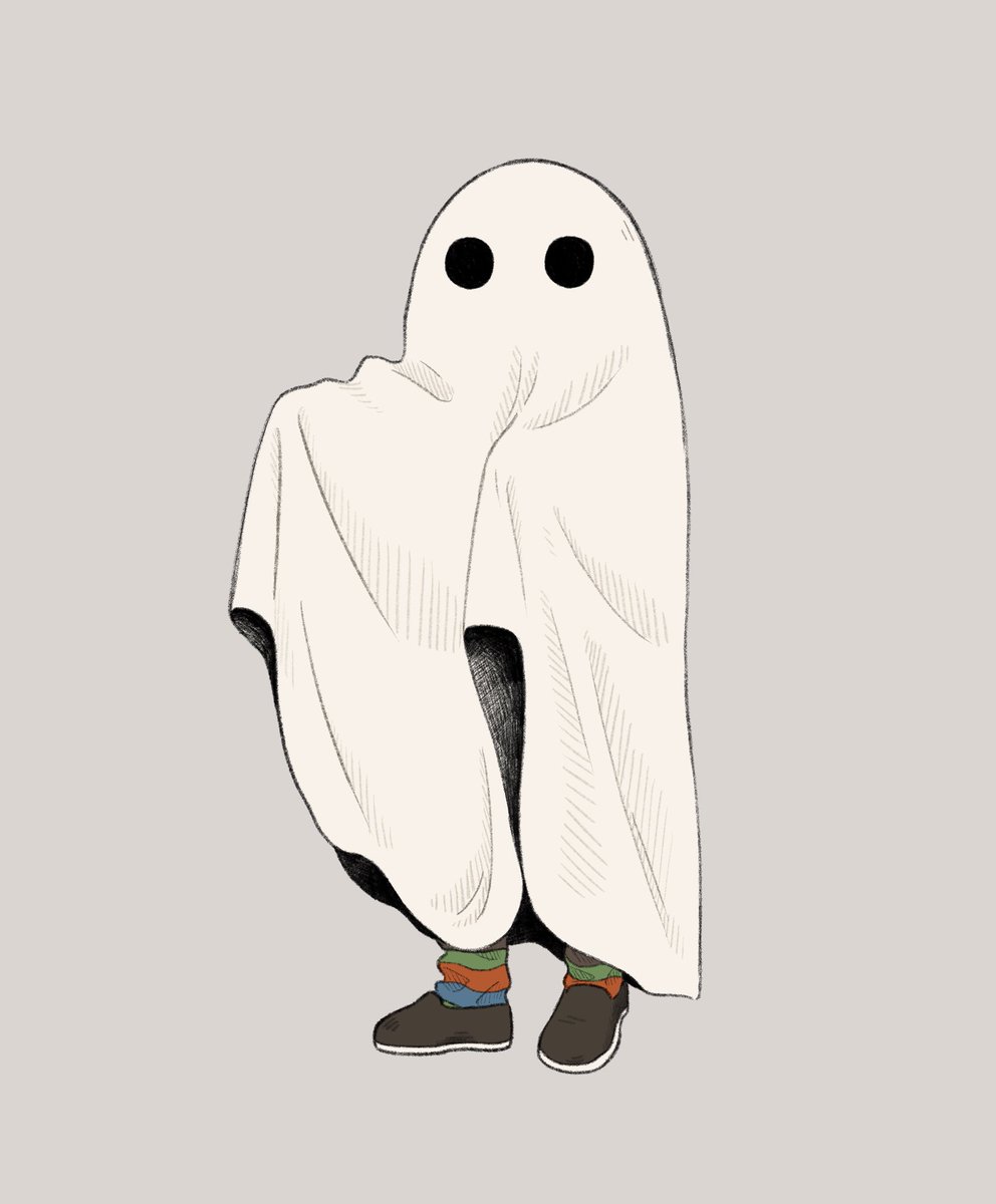 前に作ったステッカーのおばけです

#illustration #イラスト #ghost