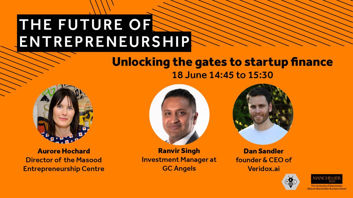 💰 The Funding Reality Check Every Founder Needs

No fluff. Just raw, real talk from both sides of the table.

Join <a href="/aurorehochard/">Aurore Hochard</a> with:
🚀 Dan Sandler (Veridox.ai)
💼 Ranvir Singh (@GC_Angels)
🗓️ Wed 18 June |📍AMBS
🎟️ entrepreneurship.manchester.ac.uk/events/future-…

#Startupfinance