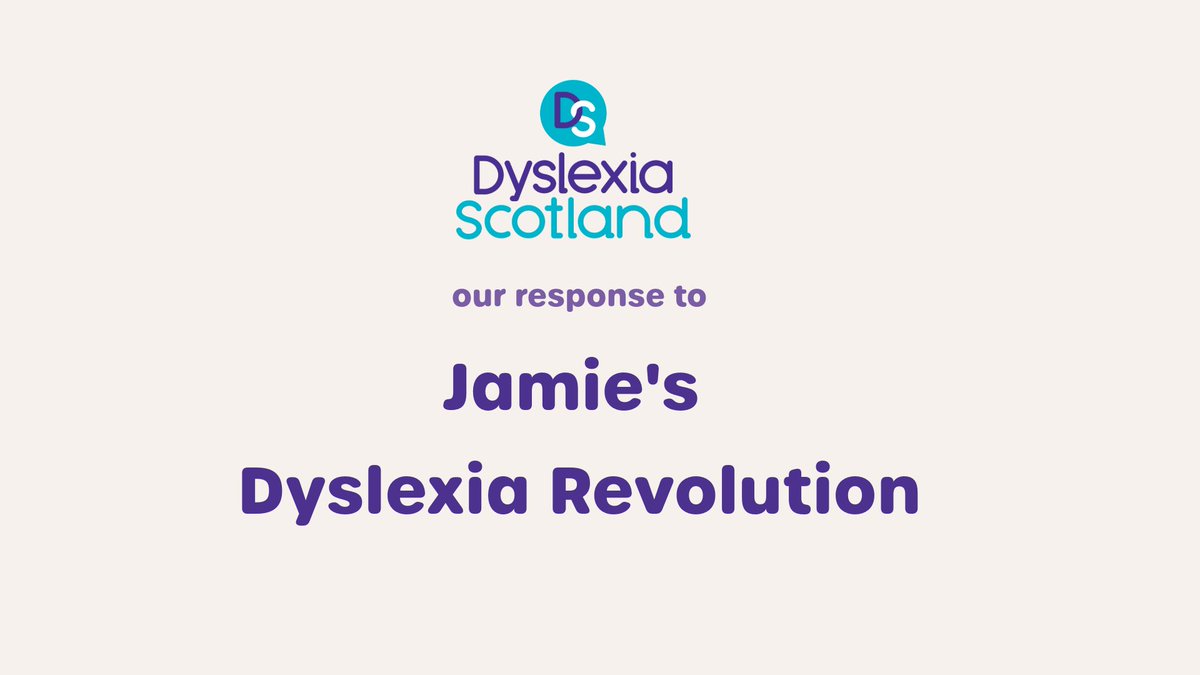 Since the airing of <a href="/Channel4/">Channel 4</a>’s Jamie Oliver: Dyslexia Revolution, Dyslexia Scotland has received a surge of messages from people asking what we are doing to match @JamieOliver's call for inclusive educational reform in England and Wales. 
dyslexiascotland.org.uk/jamie-oliver-r…