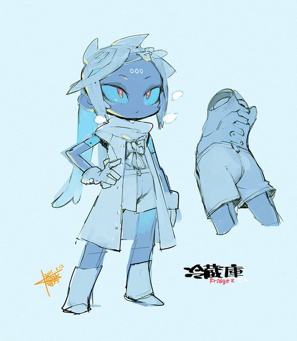 #家電ちゃん
付喪神的な感じで描くの楽しい⛄ 