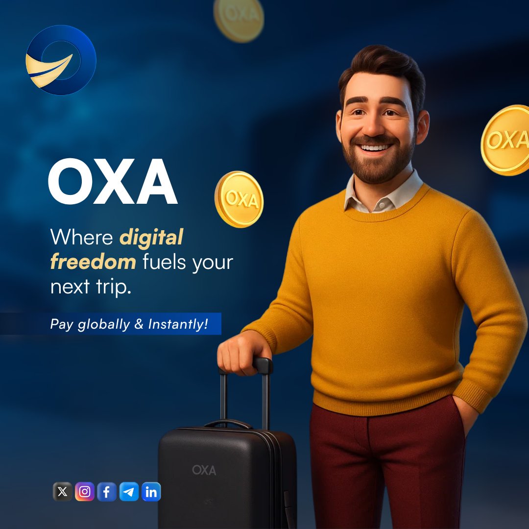 What if your next adventure was powered by crypto?

🔹 Skip the middlemen
🔹 Pay in seconds, not days
🔹 Use your wallet anywhere in the world

OXA bridges the gap between travel &amp; digital currency.
Seamless Payments. Zero Hassles. Total Freedom.

🌐 Book stays. Book rides. Book