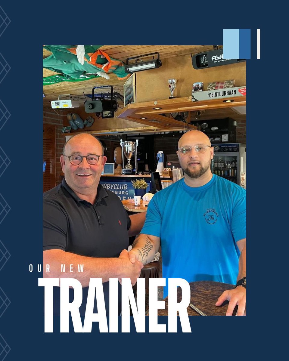 Trainer Gordon Pretorius komt onze staff versterken 🏉💪🏻

#Signed
#NewTrainer
#Rugby
#RugbyNL
#RugbyNederland
#Bunschoten
#Spakenburg