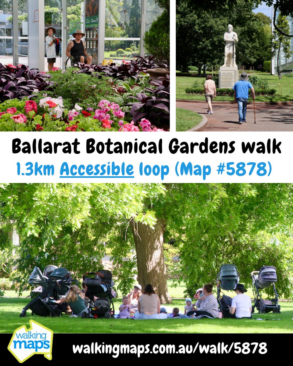 Take a break and enjoy the Ballarat Botanical Gardens Accessible Walk!

Another great example of #accessibility in outdoor recreation across regional Victoria, thanks to our friends at Victoria Walks and Disability Sport and Recreation. 🌿♿

walkingmaps.com.au/walk/5878