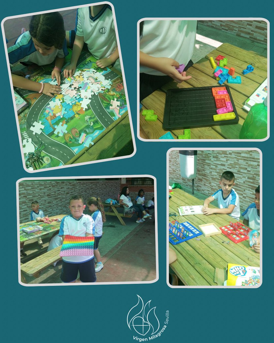 ☀️ Hoy el calor no nos frenó… ¡solo cambió nuestros planes! 🧩🎲
Debido a las altas temperaturas, en el cole decidimos refugiarnos del sol y disfrutar de una jornada diferente con juegos de mesa.
#VidaEnElCole #JuegosDeMesa  #colegiosHHCC #EducaciónVicenciana #TodoTieneSuTiempo