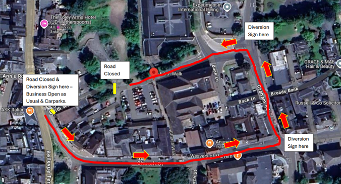 Please be aware that a scheduled road closure will be taking place on Edith Walk from Thursday, 19 June, for approximately 4 weeks. This is to undertake a lead water main replacement to the public toilets, along with kerb repairs. Diversion route will be in place.