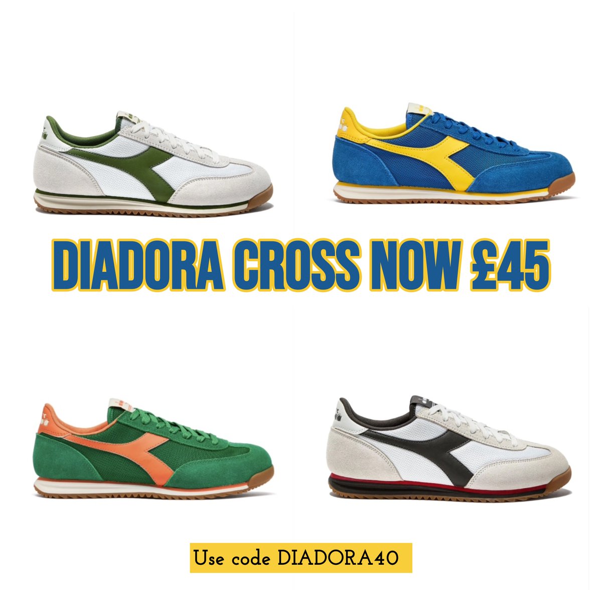 Diadora Crosscourt ロゴ バイザー NA Man Savings on X: