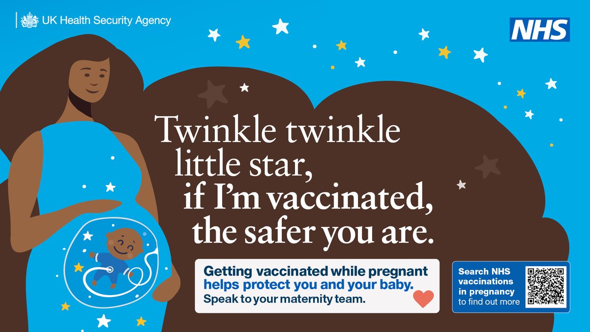 Getting vaccinated while you’re pregnant helps protect your baby, visit the NHS webpage to learn more. 💖 

✨ ow.ly/TaBk50UZaUG