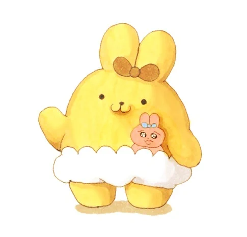 おぱんちゅプリン #ポムポムプリン #イラスト #おぱんちゅうさぎ