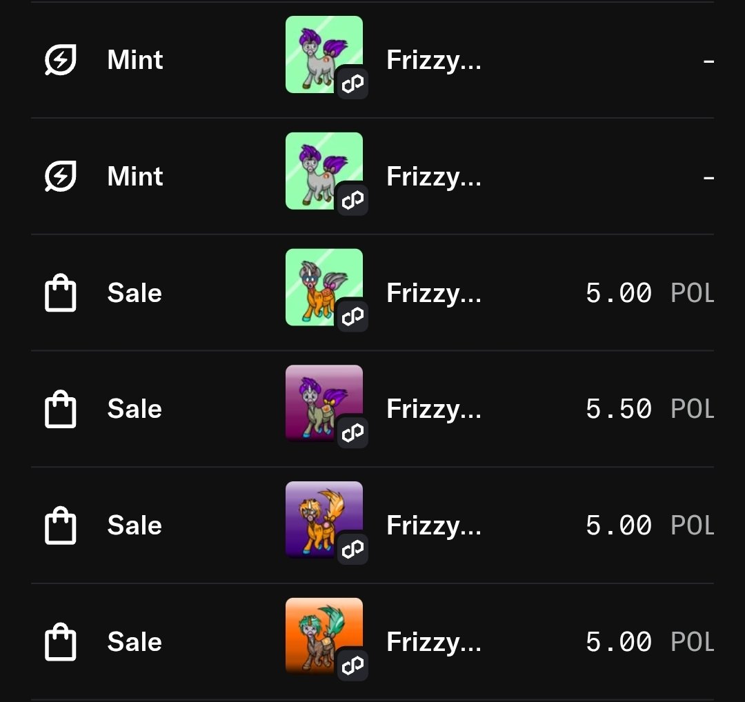 Thanks <a href="/JustMiroSK/">JustMiro</a> for scooping 4 Frizzybloom off the floor!

That's 2 free Frizzybloom sent to you! 🎉

Buying incentive lasts until 17th June.

Buy 2 POL listed Frizzybloom, Get 1 FREE! 🌈

MINT 2 Frizzybloom, Get 1 FREE! 🔥

Collect 51 to get a Free Custom! 🦄
(Links in 📌)