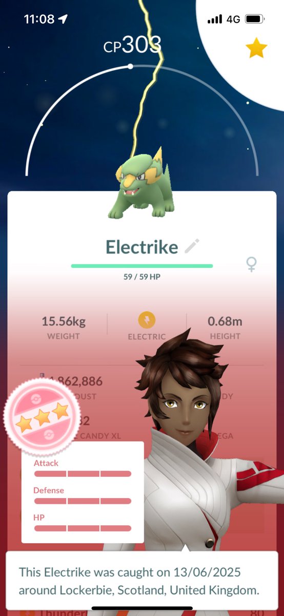 RevSpunky's tweet image. Electrike Hundo caught in the wild. #PokemonGO