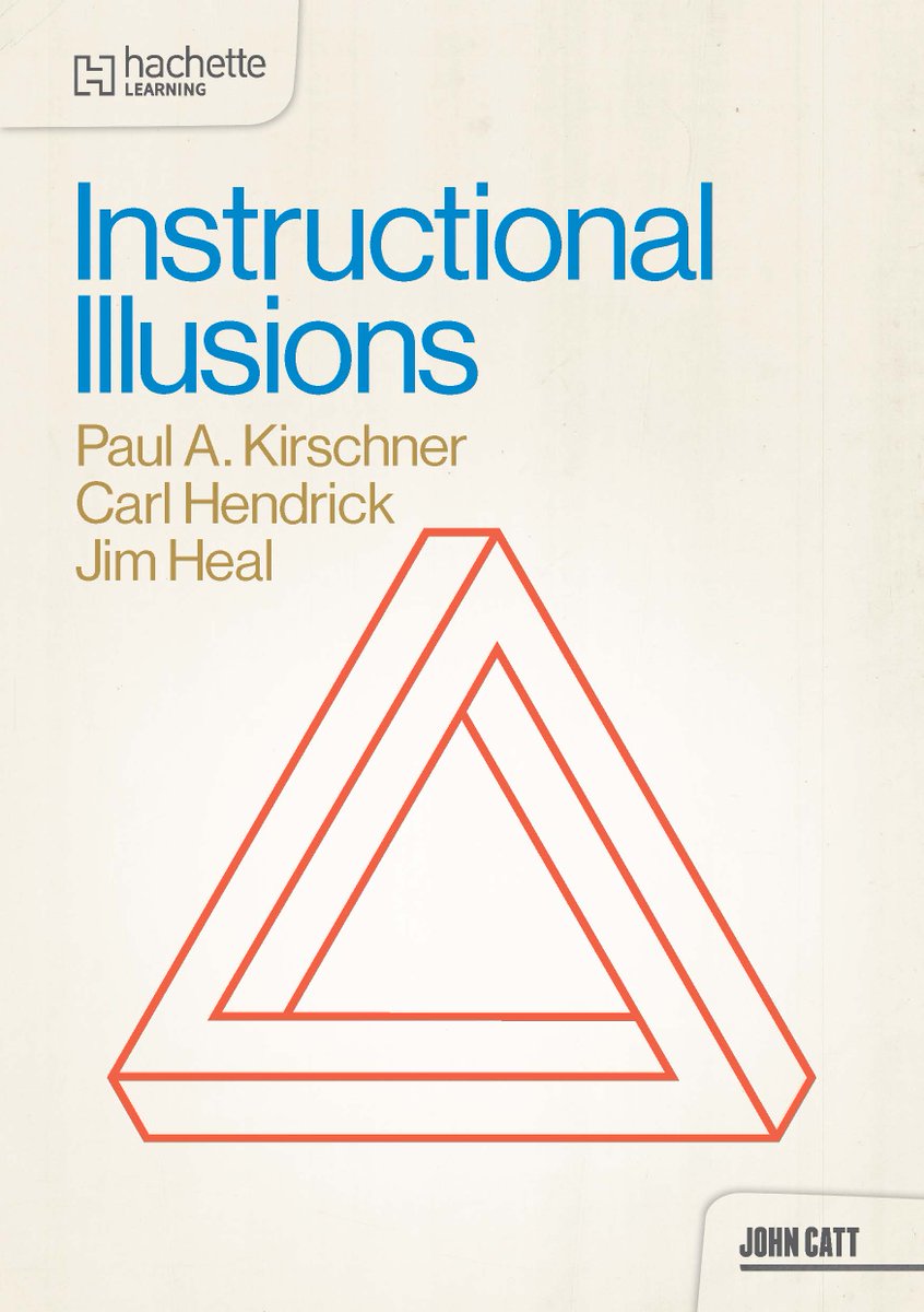 Our book Instructional Illusions (pre-order now) is available at the end of September. <a href="/DrJimHeal/">Dr. Jim Heal</a> <a href="/C_Hendrick/">Carl Hendrick</a> 
This is what Richard Mayer had to say: 
If you are interested in how an evidence-based approach can improve education, this little volume belongs on your bookshelf.
