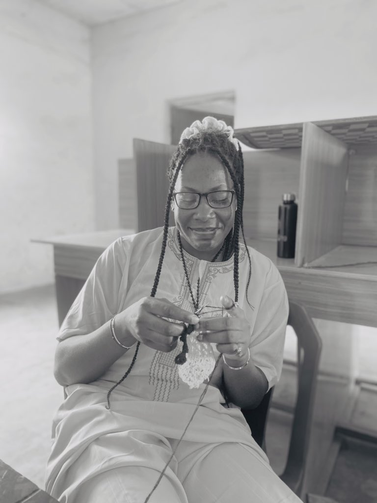 Tianas_aura's tweet photo. Whether I’m on duty or off the clock, the grind never stops.
Every loop, every knot, every piece is handmade with intention
Made with Love, inspired by you💕🧶
#CrochetByOge #WorkAndWeave #CreativeEntrepreneur #MadeInNigeria #CrochetInTheOffice #NYSCWithStyle #PassionInProgress https://t.co/QklFychiJU