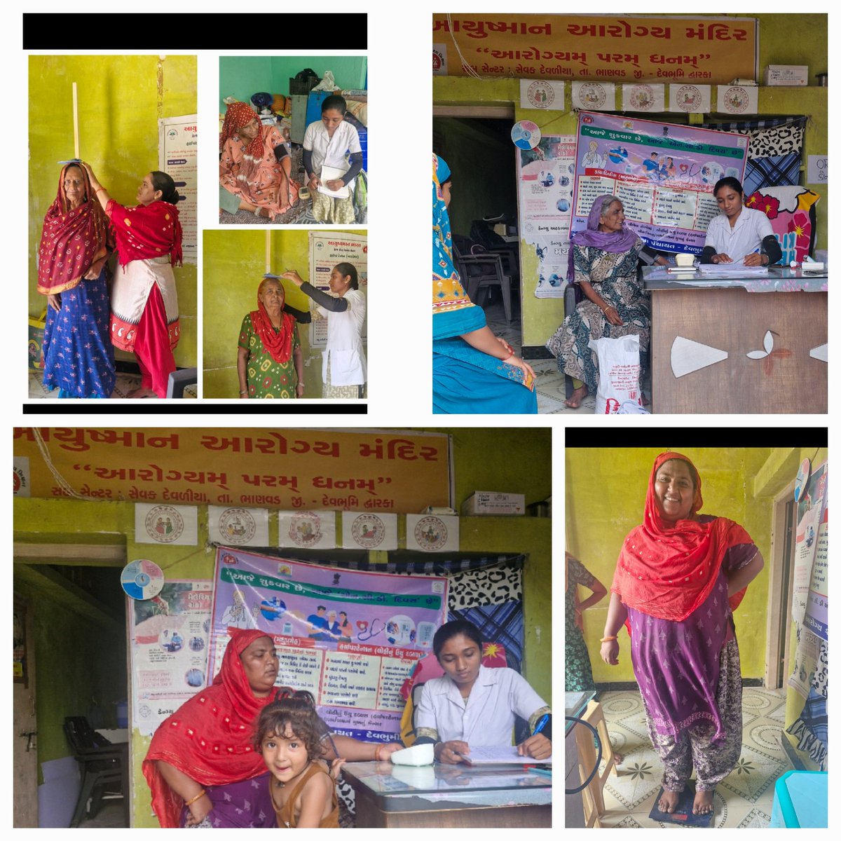 AAM Sevak Devaliya 
PHC-MORZAR 
એનસીડી સ્ક્રીનીંગ
- ફોલો- અપ
- બિન ચેપી રોગોના લક્ષણો, અટકાવવા માટેના પગલાં અને  ઉપાયો વગરેનું આરોગ્ય શિક્ષણ. 
- નિયમિત કસરત નુ મહત્વ. 
- PMJAY card ના ફાયદાઓ.