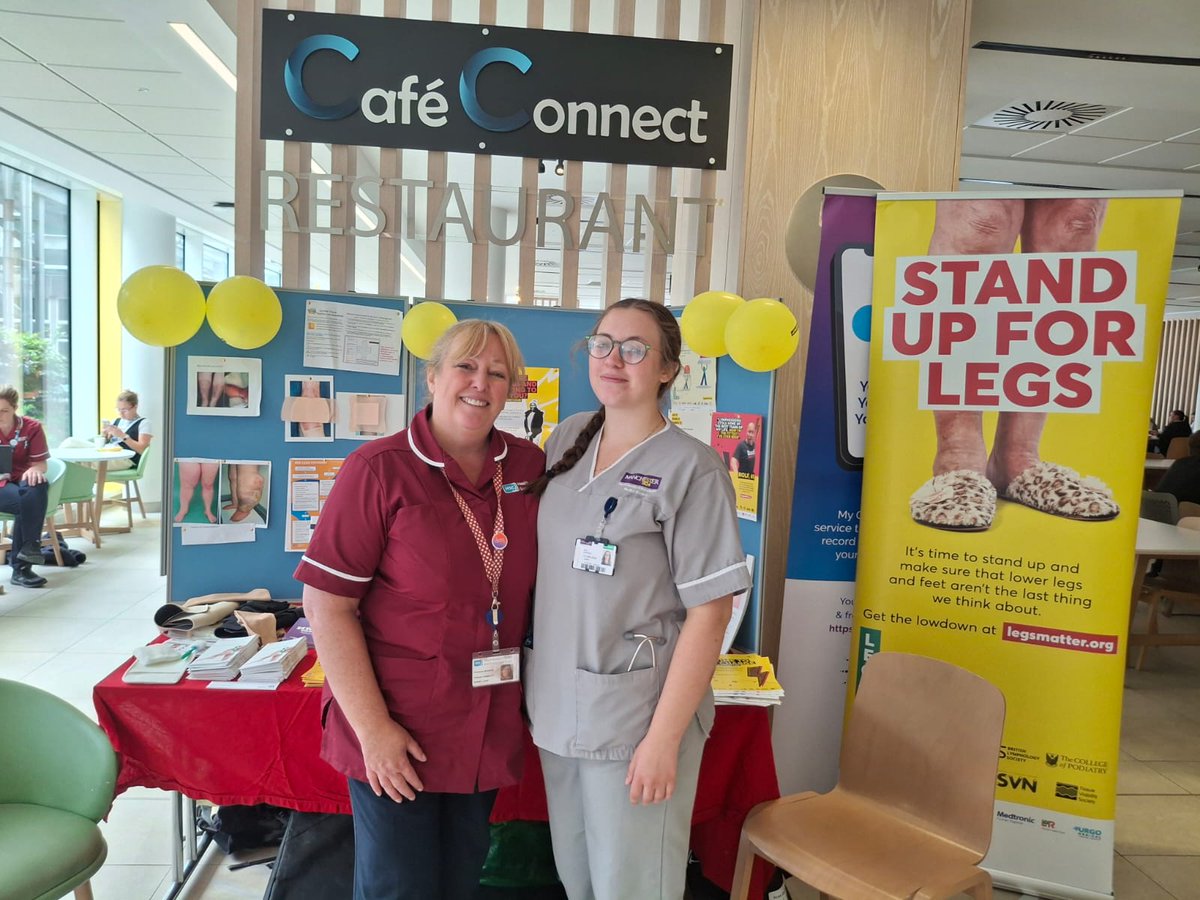 Did you know? Keeping active and regularly moving your legs can significantly reduce your risk of developing leg ulcers. 

Our Tissue Viability Nurse Lead Vivienne Murdoch and Lymphoedema Clinical Lead Elaine McNeill have been raising awareness of Leg Health for #LegsMatterWeek🦵