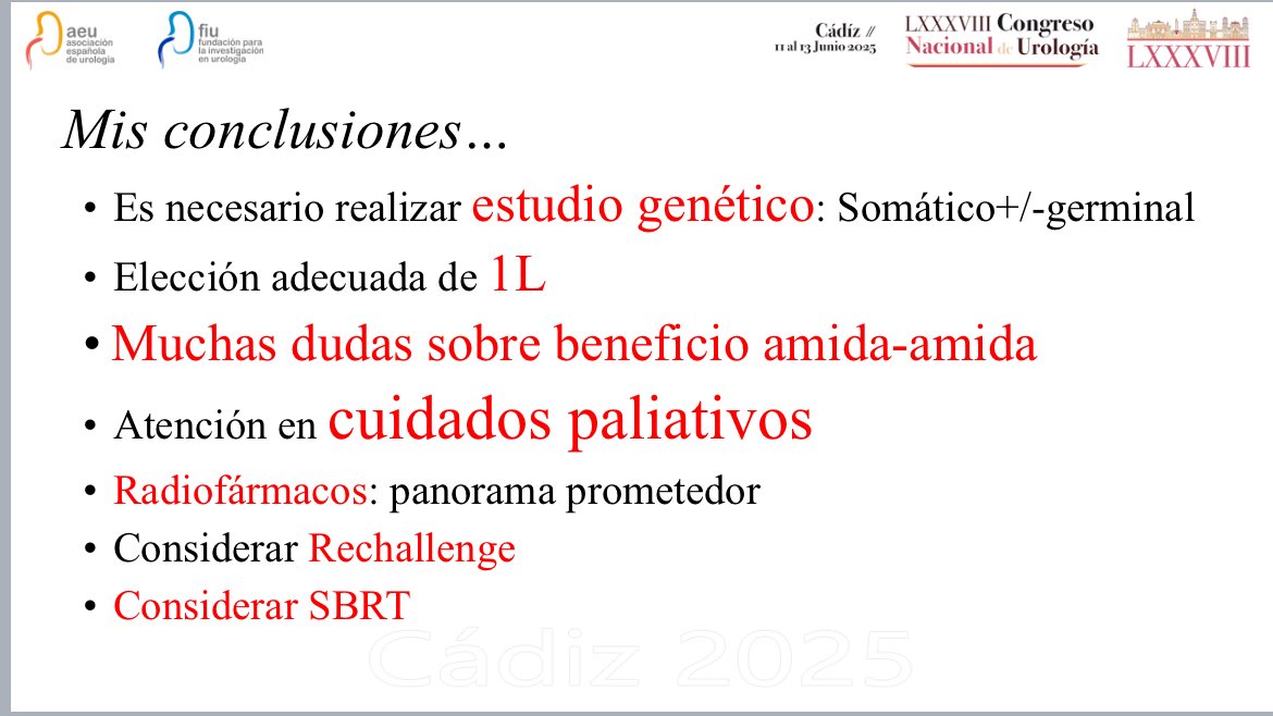Gracias a <a href="/InfoAeu/">AEU</a> por la invitación.  Secuenciación en #cáncerdepróstata resistente a castración. A. Loizaga 
Genética.<a href="/HUCA_Asturias/">@HUCA</a> #AEU25