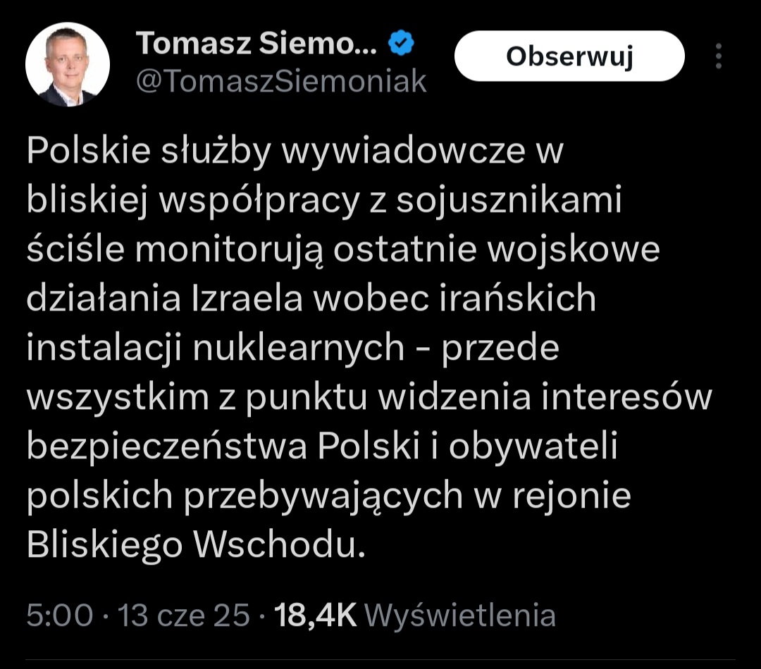 Szef od "służb" wciska nam z jednej strony, że polskie "służby" nie potrafiły (bo przecież to nie był sabotaż, c'nie?) zabezpieczyć wyborów, nawet zneutralizować jakiejś gówno-appki, ale za to są tak biegli w ogarnianiu Izraelczyków, że możecie być spokojni. I co, uspokojeni?