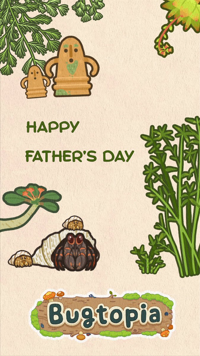Bugtopia_'s tweet image. Happy Father's Day!
Let's stay with family and spend some time with father today👨👩👦
🌿The idler and insect raising game Bugtopia is now available on Steam!
Turn your screen into your very first bug terrarium~
store.steampowered.com/app/2988300/Bu…