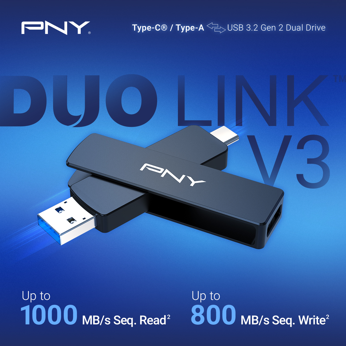 PNY_ANZ's tweet image. Meet the DUO LINK™ V3 from PNY – a sleek, dual-connector USB 3.2 Gen 2 flash drive with up to 1,000MB/s read &amp;amp; 800MB/s write speeds. Up to 2TB of ultra-fast, durable storage for creators, gamers &amp;amp; pros on the move.
🔗 bit.ly/4n012uv

#PNY #DUOLINK #USBDrive #Tech