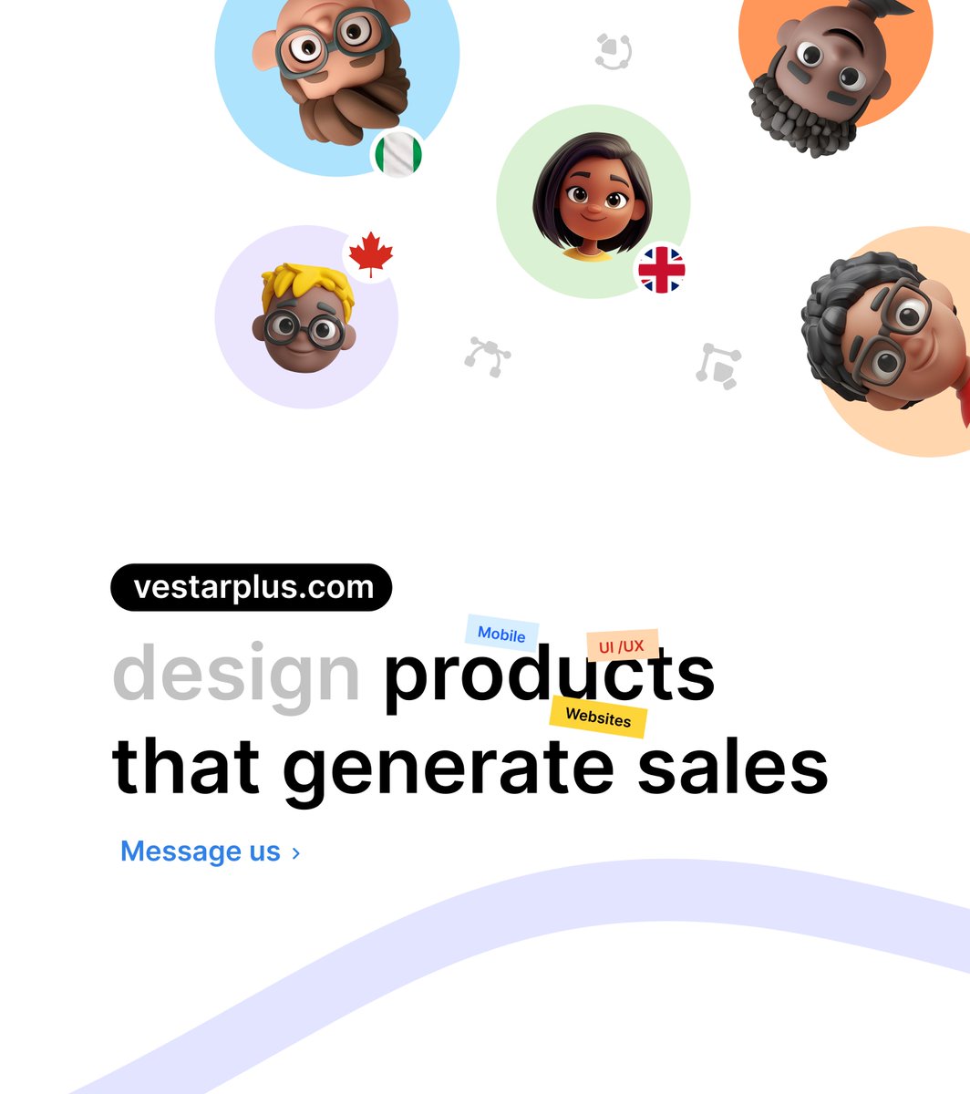vestarplus's tweet image. Bold &amp;amp; Direct
Good design gets likes.
Great design gets sales.
We do great design.

#VestarPlus #DesignThatConverts #BuiltToSell #webdesign #mobileapp #uxdesign #uidesign #landingpage #salespage #startup #business #businessmind #startup #ceo #webdesign #seo #bannerdesign #figma