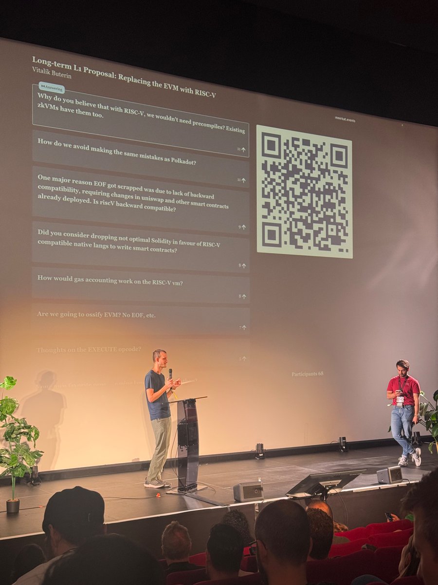 Francois Garillot (@huitseeker) on Twitter photo A moratorium on precompiles, including zkVM precompiles, being advocated for by <a href="/VitalikButerin/">vitalik.eth</a> at <a href="/protocol_berg/">Protocol Berg v2</a> - except for SIMD. I explained why that won't work 4 months ago x.com/huitseeker/sta… A moratorium on precompiles, including zkVM precompiles, being advocated for by <a href="/VitalikButerin/">vitalik.eth</a> at <a href="/protocol_berg/">Protocol Berg v2</a> - except for SIMD. I explained why that won't work 4 months ago x.com/huitseeker/sta…