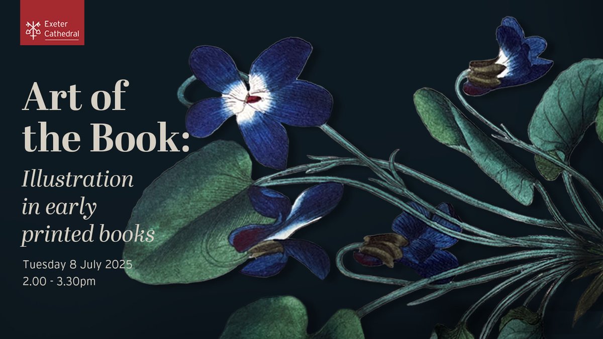 Ever wondered what treasures are held in the Exeter Cathedral Library? 🔎

Join Cathedral  Librarian, Emma Laws, on Tuesday 8 July for ‘Art of the Book: Illustration in Early Printed Books’ – a fascinating seminar exploring how illustrations have been produced over the centuries