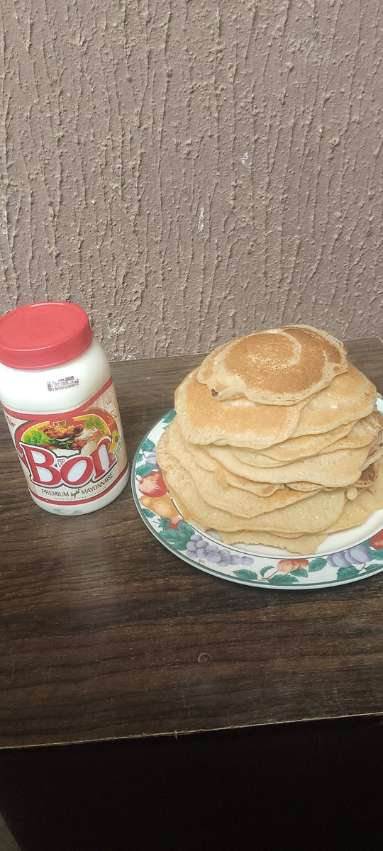 My kids invented Thier own breakfast with ingredients at home, but add Bon Mayonnaise. Dey thin take still sweet sha.
