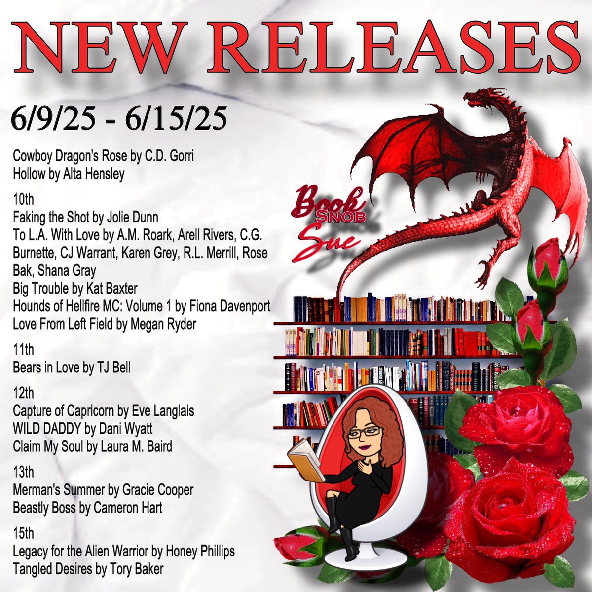Book Snob Sue (@booksnobsue) on Twitter photo 📚 NEW RELEASES 📚 #ad
Merman's Summer by <a href="/gcooperauthor/">Gracie Cooper</a>
The Veil Series Book 2
Amazon Universal
books2read.com/u/mv8Xn6
Beastly Boss by Cameron Hart
Caparelli Crime Family Book 4
Amazon Universal
books2read.com/u/4jQ7yv
All LINKS
facebook.com/share/p/1HX8K9… 📚 NEW RELEASES 📚 #ad
Merman's Summer by <a href="/gcooperauthor/">Gracie Cooper</a>
The Veil Series Book 2
Amazon Universal
books2read.com/u/mv8Xn6
Beastly Boss by Cameron Hart
Caparelli Crime Family Book 4
Amazon Universal
books2read.com/u/4jQ7yv
All LINKS
facebook.com/share/p/1HX8K9…