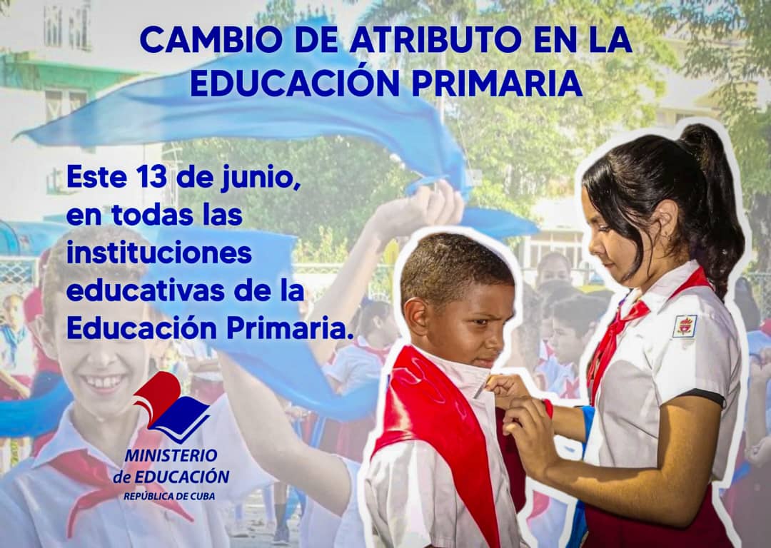 🇨🇺En #Cuba hoy, un Nuevo Atributo, un Nuevo Compromiso con el futuro!!! 
♥️Hoy, nuestros pioneros dan un paso más hacia esa gran responsabilidad de construir un mañana mejor✨  
¡Sigan adelante, creciendo y aprendiendo!
✊ ¡Pioneros por el Comunismo!¡Seremos como el #Che!🇨🇺 🫡