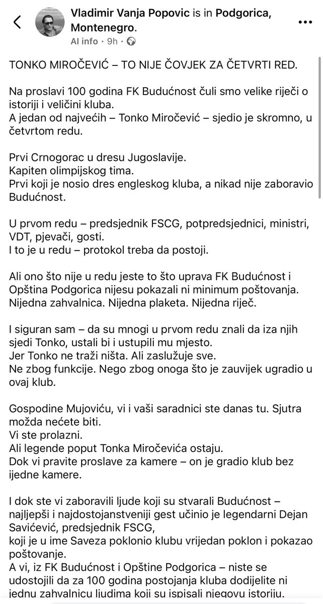 drmmaja's tweet photo. Kad vam prvi red popune podobni, za zaslužne više nema mjesta…

#Budućnost100
#GlavniGrad
#InstitucijeBezPamćenja
#PolitičkaKulturaZaborava https://t.co/EbSoQqVrhJ