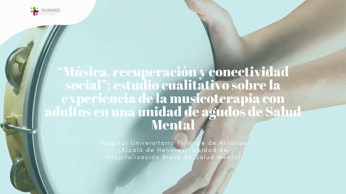 La musicoterapia grupal puede abrir nuevas puertas en la recuperación en salud mental, dando voz a quienes viven el proceso. 

Conoce más sobre este proyecto que ya está disponible en nuestra #Humansteca.

🔗 biblioteca.fundacionhumans.com/propuestas/mus…