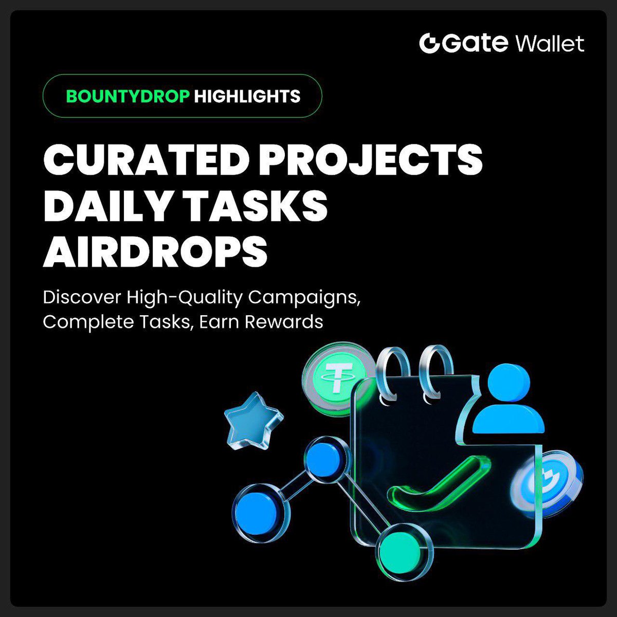 Found a new addiction 😅
Checking Gate Wallet’s BountyDrop daily for new tasks &amp; new tokens.

It’s like daily quests, but for real money.

#Web3Gaming #CryptoQuests #BountyDrop