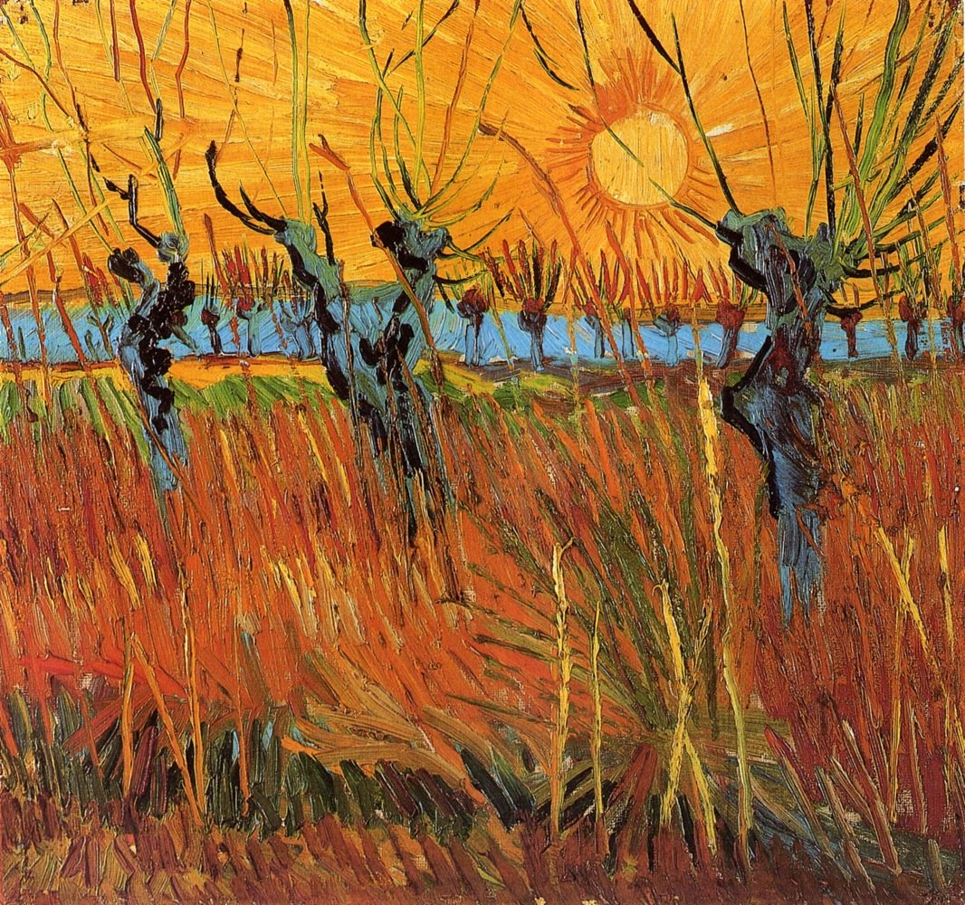 Van Gogh, Willows at Sunset