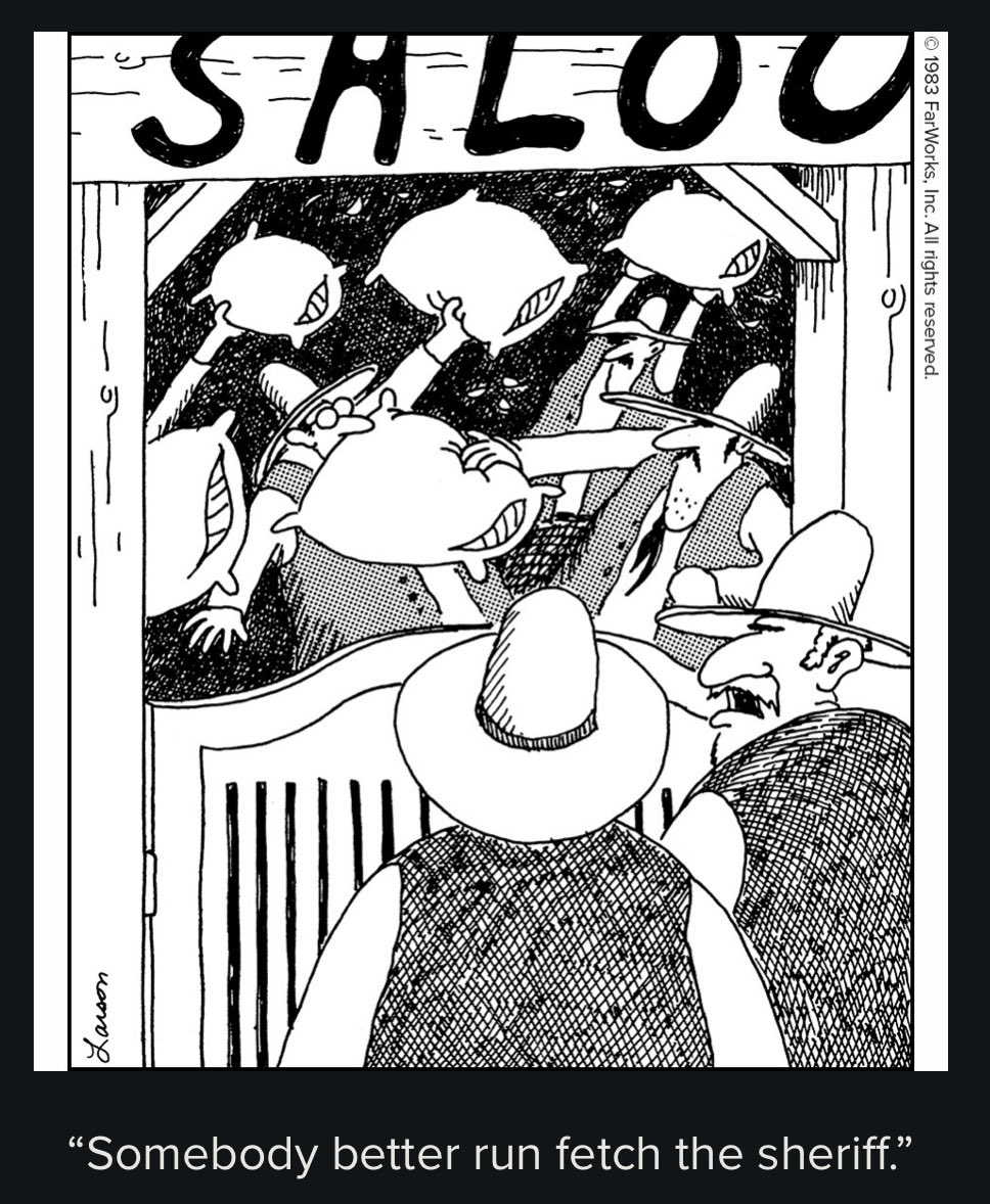 ClassicStrips's tweet photo. FROM THE FAR SIDE FILES 
Gary Larson 1983 https://t.co/ncr2xJ0zdr