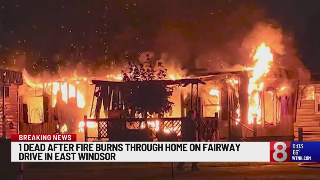 LauraHutch8's tweet image. Tough update this morning. One person dead after blaze at mobile home in #EastWindsor. Here's a look at what we've learned along with a look at the scene this morning. @WTNH  wtnh.com/news/connectic…