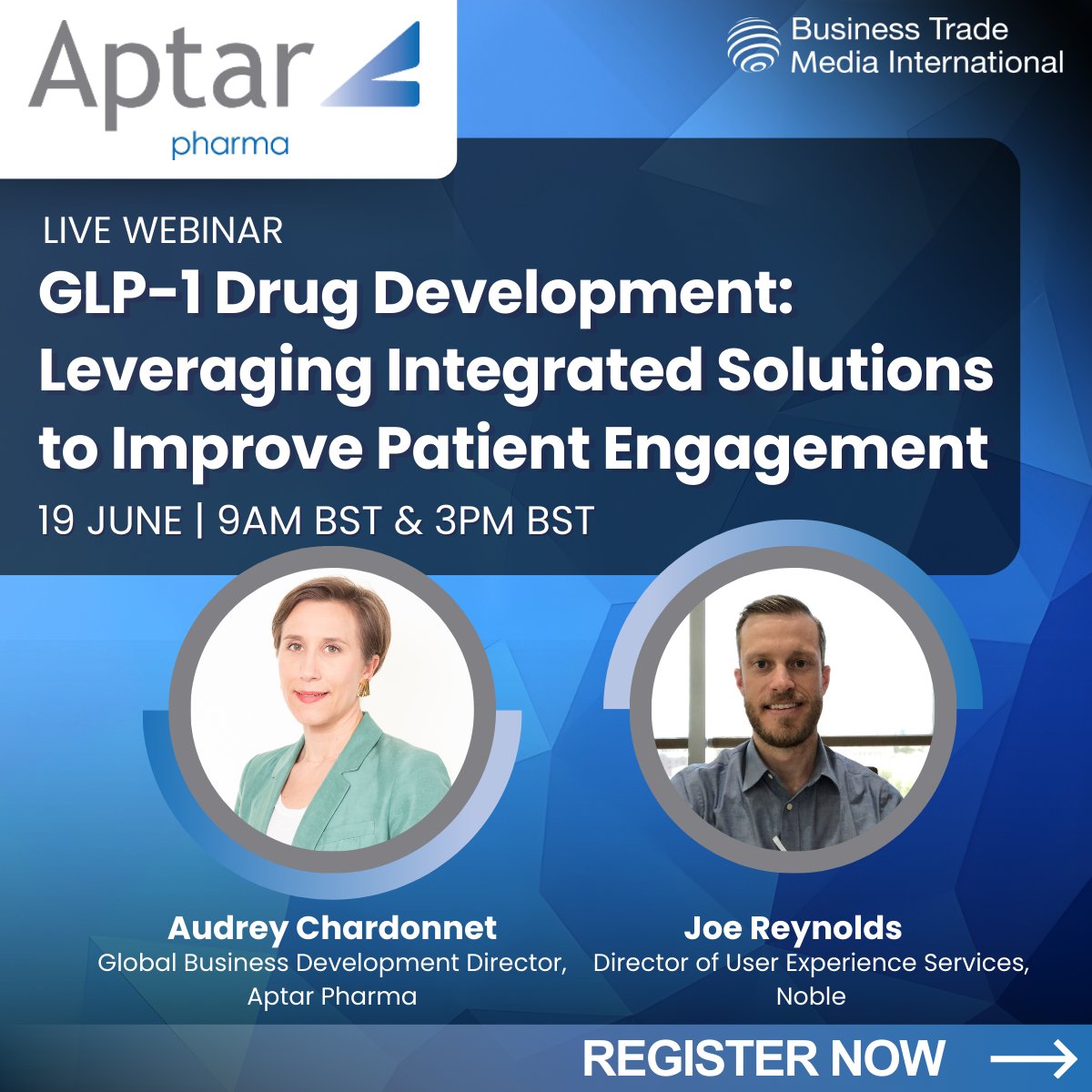 BTMI_Webinars's tweet image. ⚙️ Complexity meets innovation.  

Discover how Aptar Pharma’s integrated solutions simplify GLP-1 drug development and improve patient outcomes.  

Watch the webinar: 
9AM BST: bit.ly/4jK1f2X
3PM BST:  bit.ly/3SzaWVT

#PharmaSolutions #GLP1Drugs #Pharma #GLP1