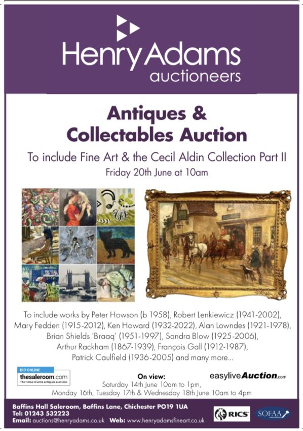 Nick Hall (@nickhallfineart) on Twitter photo Our catalogue is live online <a href="/HAFineArt/">Henry Adams Fine Art Auctioneers</a>
Auction Friday 20th June
• browse the sale in our iconic saleroom in the heart of Chichester, West Sussex
• or view / bid live online👇
henryadamsfineart.co.uk.
<a href="/thesaleroom/">the saleroom</a> <a href="/easyliveauction/">Easy Live Auction</a> Our catalogue is live online <a href="/HAFineArt/">Henry Adams Fine Art Auctioneers</a>
Auction Friday 20th June
• browse the sale in our iconic saleroom in the heart of Chichester, West Sussex
• or view / bid live online👇
henryadamsfineart.co.uk.
<a href="/thesaleroom/">the saleroom</a> <a href="/easyliveauction/">Easy Live Auction</a>