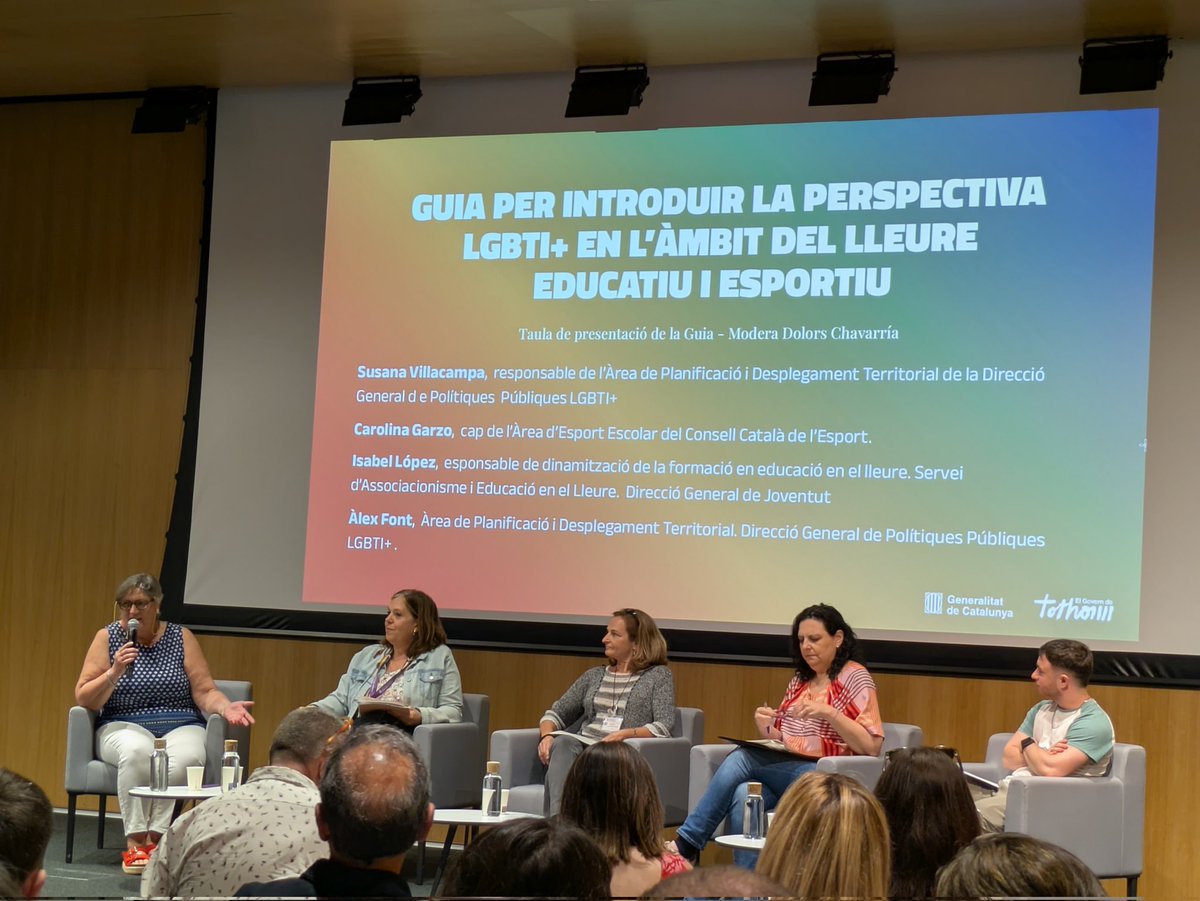Assistim a la presentació de la Guia per incorporar la perspectiva #LGBTI+ al #lleureeducatiu i #esportiu.
Des de l’#ACCAC, reafirmem el nostre compromís amb la #inclusió i la #diversitat al sector i en el foment de la cultura del respecte i la equitat.
🏳️‍🌈#LleureInclusiu