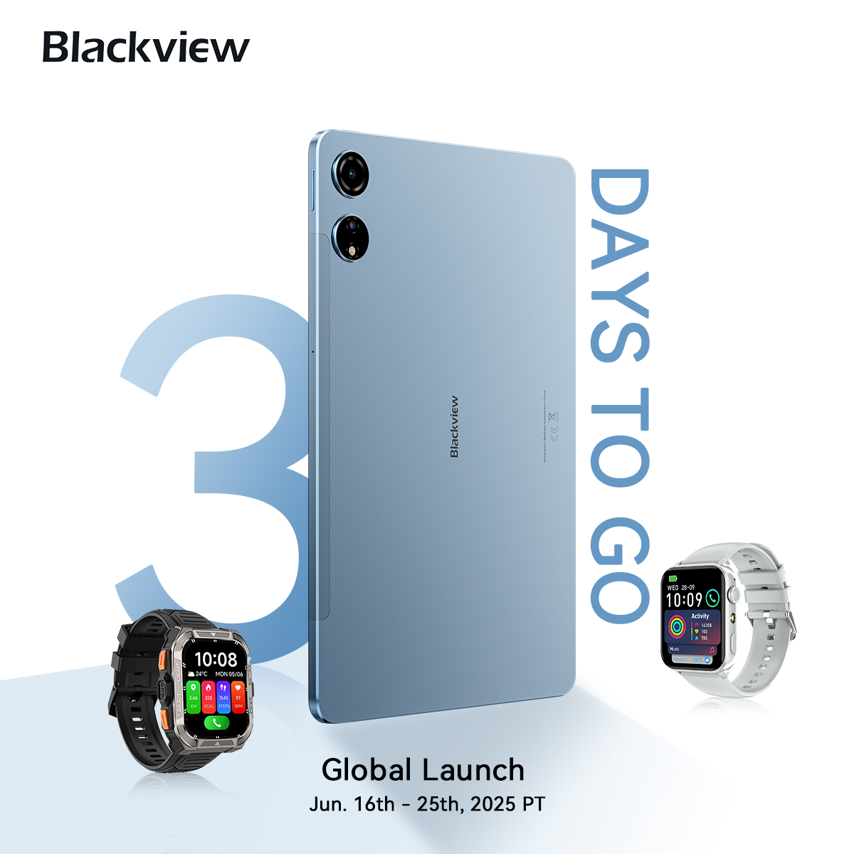 BlackviewPhone's tweet photo. 📣 3 DAYS TO GO! The MEGA moment is almost here! 💥 Get ready to meet the legend in 3... 2... (well, you know the rest 😉) #MEGA3 #W80Pro #R30Max #Blackview #CountdownBegins
Explore more: https://t.co/U1lfo8ZnKr https://t.co/85BLPkqy1I