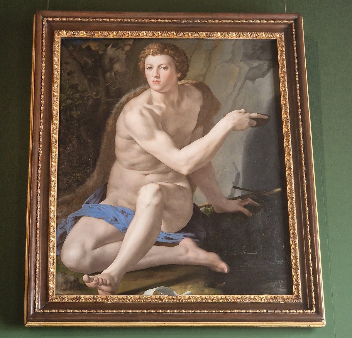 Posiblemente Bronzino también lo utilizó como modelo para este San Juan Baustista de la Galleria Borghese.