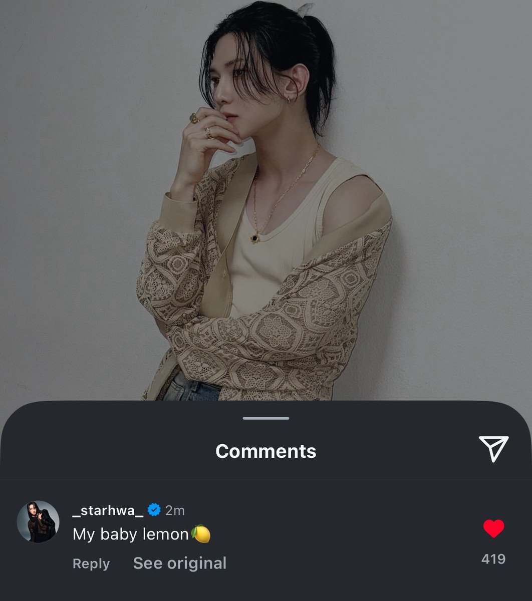NOOOOOOO YEOSANG POSTED AND SEONGHWA IMMEDIATELY GOES “‘MY BABY LEMON 🍋” THATS HIS FUCKING BABY HE LOVES HIM SO BAD