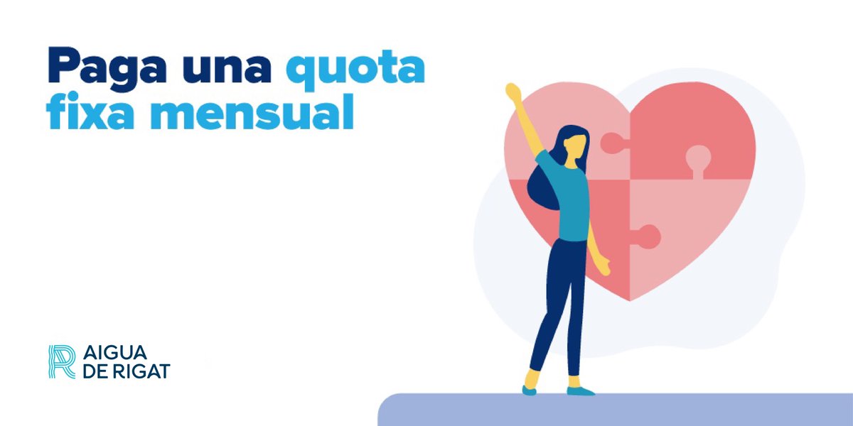 📄Vols pagar cada mes una quota fixa en la factura de l'aigua? #AIGUADERIGATambtu

💧Amb la modalitat #12gotes, cada mes pagaràs el mateix i, al cap de dotze mesos, fem comptes! I no comporta cap canvi en el teu contracte.

👉Informa-te'n a: aiguaderigat.cat/ca/12-gotes-qu…
