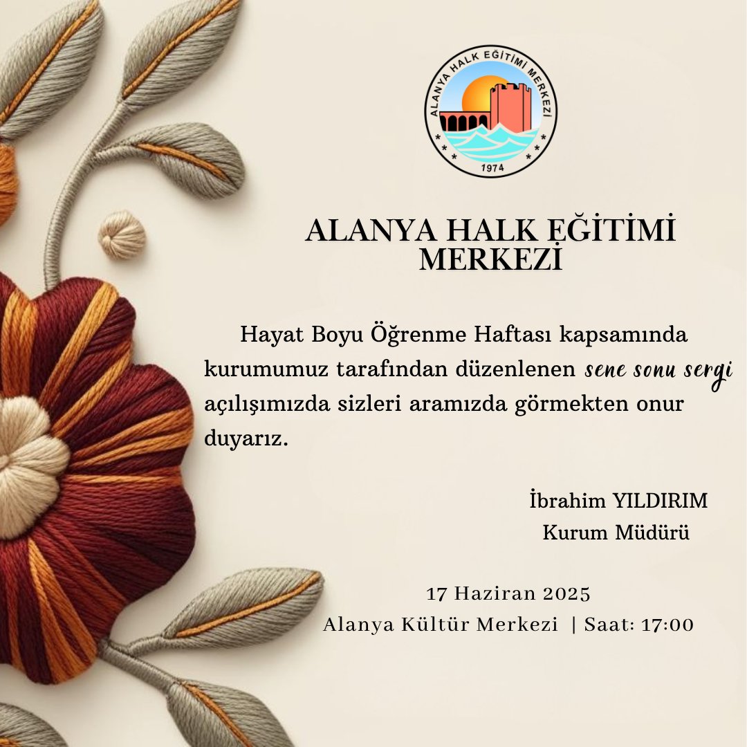 Alanya Halk Eğitimi Merkezi (@alanyahem) on Twitter photo 