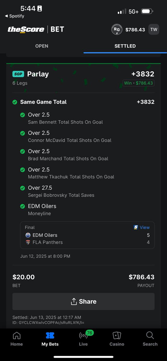 Place the bet, closed to app, shut the game off after 2 periods, woke up $700 richer 😂