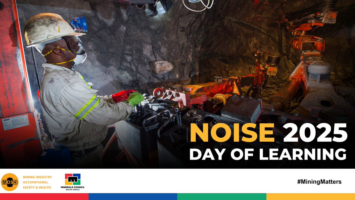 Mine_RSA's tweet image. Today, the Minerals Council SA’s MOSH is hosting its Noise Day of Learning, an initiative to promote safer, quieter, and healthier mining environments. President Paul Dunne: “We must shift from reactive to proactive, tech-driven solutions.”
Full speech: ow.ly/Z9rS50W8TE4