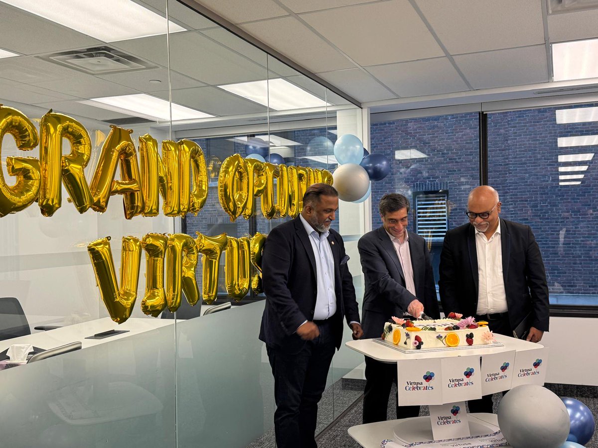 Our CEO, Nitesh Banga, visited #Toronto and #Halifax last week to meet #teams, engage with clients, and inaugurate our new Toronto office. The visit reflected our #AI-first vision and growing commitment to Canada. #EngineeringFirst #VirtusaCanada