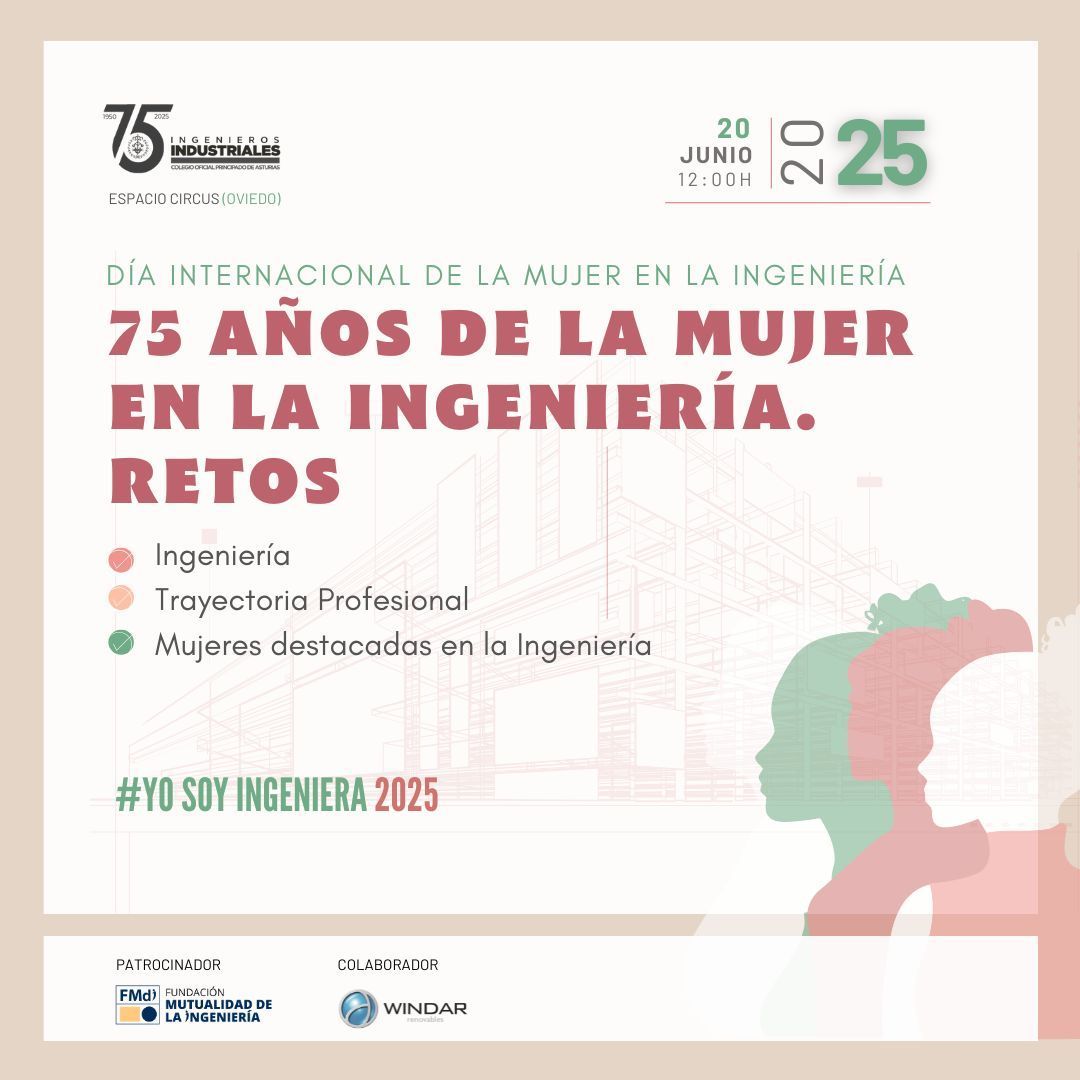 🎤 Inicios, barreras, logros y futuro.
Cuatro ingenieras líderes comparten su experiencia en
"75 Años de la Mujer en la Ingeniería. RETOS"
🗓 20 de junio | 📍 Oviedo
🔗 buff.ly/Y2JtBOj
#COIIAS #MujerEIngeniería #Networking
