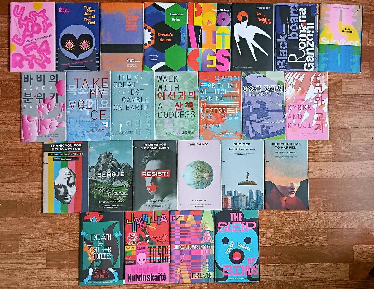 Dipesh_Nepal_'s tweet photo. New to my Translation Shelf!

I'll try to name all the translators, so please bear with me.

Series: +SVIZRA
Languages/Translators: French - Andrea Reece, Rosie Eyre; Italian- Eleanor Chapman, Lucy Rand, Elena Pala (Contd...)

Publisher: Strangers Press @Strangers_Press https://t.co/TF5G3pQPLf
