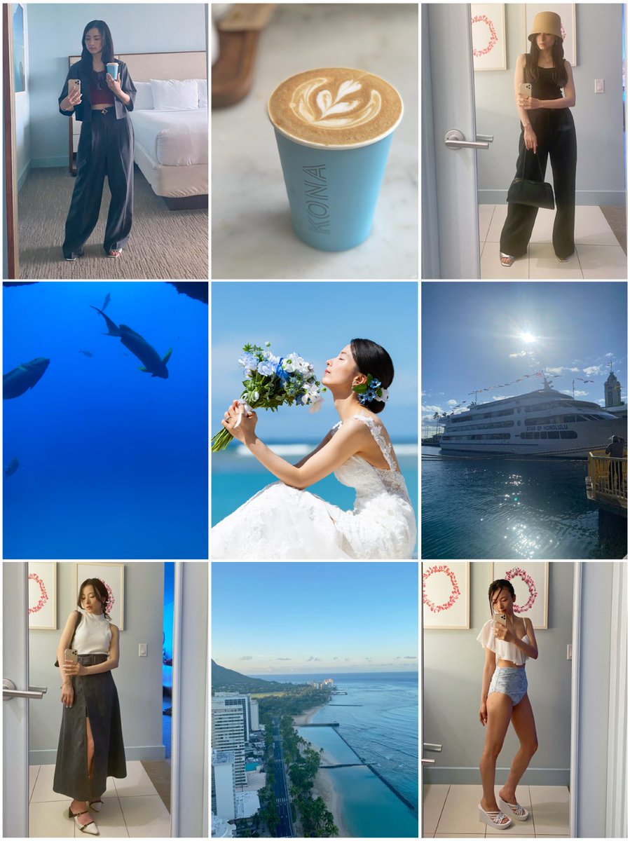 ハワイ滞在時のコーデいろいろ🏝️

#低身長コーデ 
#骨格ストレート